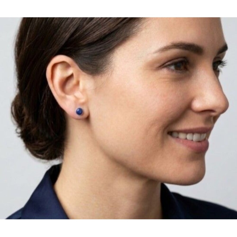 Lapis Lazuli Sterling Silver Stud Earrings